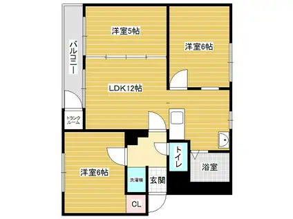 HORSE WIN 10(3LDK/2階)の間取り写真