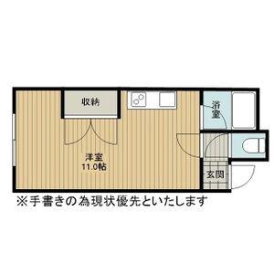 クリオ88(ワンルーム/3階)の間取り写真