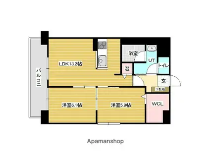 FIRST STAGE ビバリィー05(2LDK/3階)の間取り写真