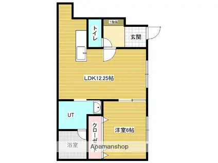 アリーナⅡ(1LDK/1階)の間取り写真