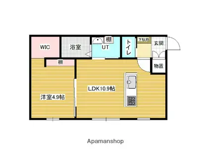 MARESSE COCO(1LDK/2階)の間取り写真