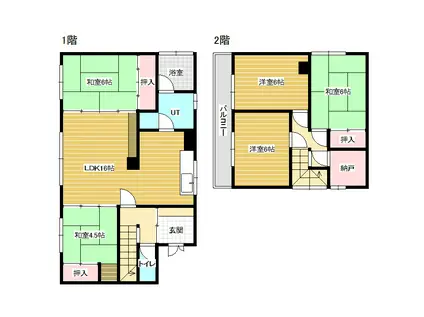 函館本線 岩見沢駅 バス乗車時間:9分 大正池入口バス停で下車 徒歩13分 2階建 築50年(5SLDK)の間取り写真