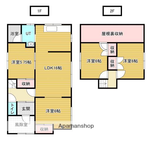 函館本線 幌向駅 徒歩18分 2階建 築40年(4LDK)の間取り写真