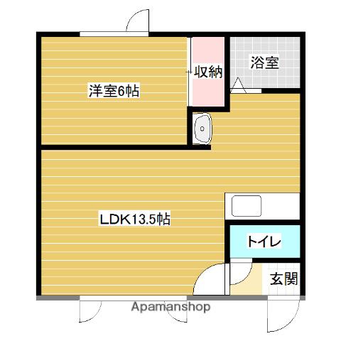 ラベンダー17(1LDK/1階)の間取り写真