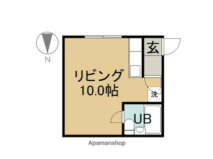 ストーリア(ワンルーム/2階)の間取り写真