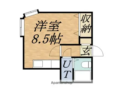 エヴァ円山(ワンルーム/2階)の間取り写真