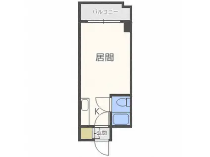 タカイレブンハイム(1K/2階)の間取り写真