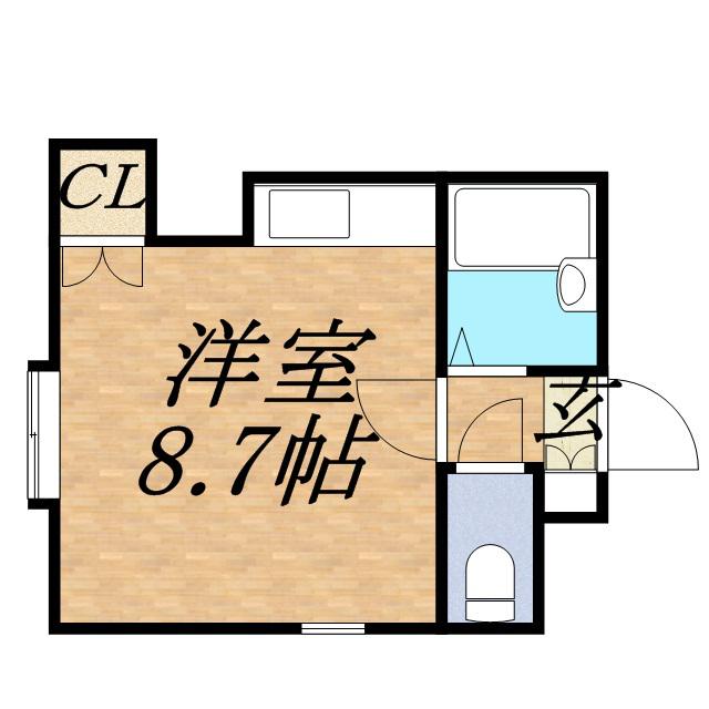 メゾワール裏参道(ワンルーム/3階)の間取り写真