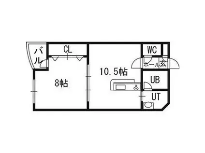 MSPVOL.Ⅴ(1LDK/3階)の間取り写真