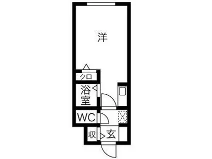 ファーロックコートK18(1K/4階)の間取り写真