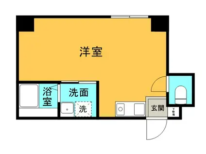 74パークマンション(ワンルーム/3階)の間取り写真