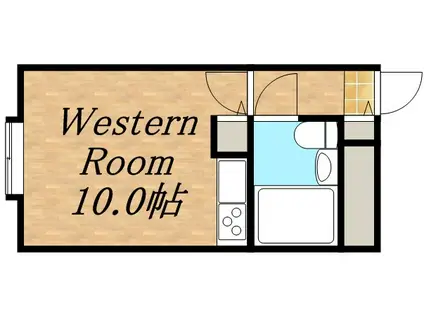 ダイアパレス大通第2(1K/2階)の間取り写真