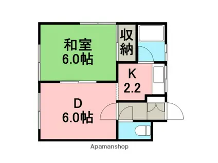 前田ハウス(1DK/1階)の間取り写真