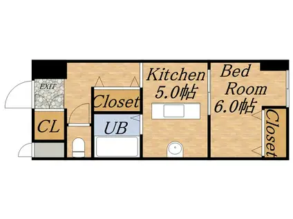 CROSS POINT(ワンルーム/7階)の間取り写真