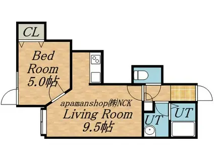 フトゥーロ(1LDK/2階)の間取り写真