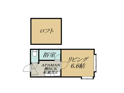 ロフトマンション本郷(ワンルーム/2階)の間取り写真