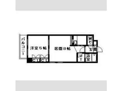 アルカディア33(1DK/4階)の間取り写真