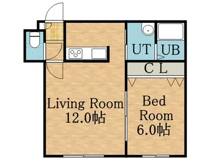 グランメゾン287(1LDK/2階)の間取り写真