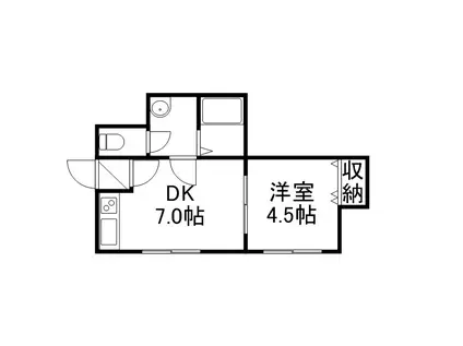 カーサ・ソレアード(1LDK/3階)の間取り写真