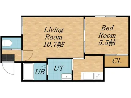 エビスパレス25(1LDK/3階)の間取り写真