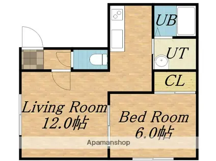 プルーリオンAY(1LDK/2階)の間取り写真