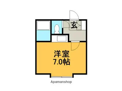 パレスエリーゼ88(ワンルーム/2階)の間取り写真