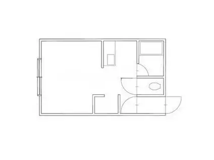 ほくせいハイツC(1K/2階)の間取り写真