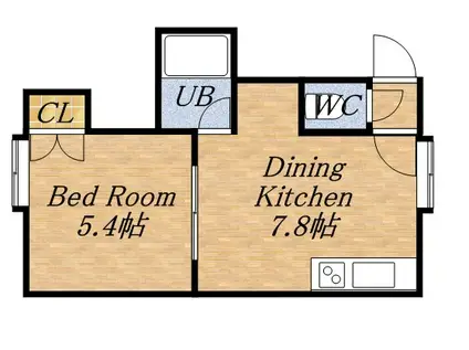 チェリーパレス24(1LDK/3階)の間取り写真