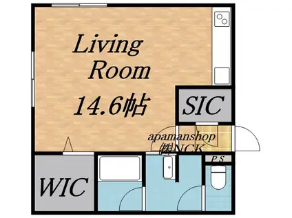 FINEST08BLD(ワンルーム/2階)の間取り写真