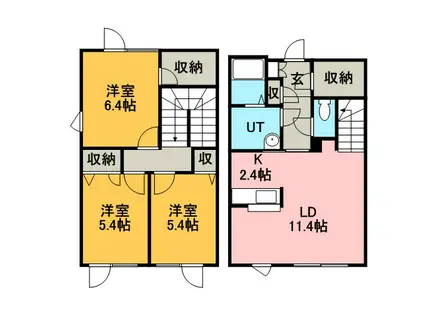 ラ・セーヌ前田弐番館(3LDK)の間取り写真