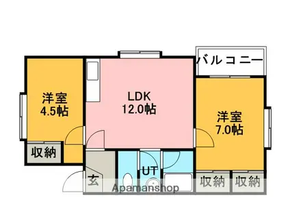 セピアフォーレスト(2LDK/2階)の間取り写真