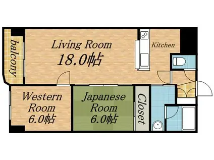 ベルサエレンシア(3LDK/2階)の間取り写真