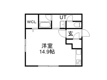 FINEST08BLD(ワンルーム/2階)の間取り写真