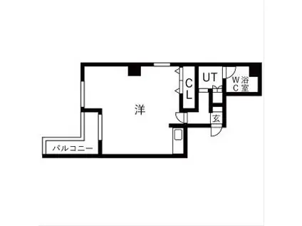 大通24マンション(ワンルーム/6階)の間取り写真