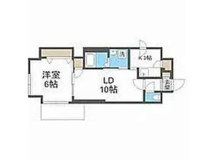 PRIME2・1(1LDK/7階)の間取り写真