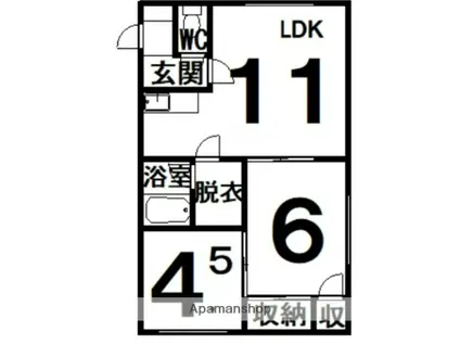 レーベン158(2LDK/2階)の間取り写真