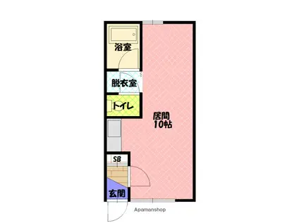 コーポさえき(ワンルーム/1階)の間取り写真