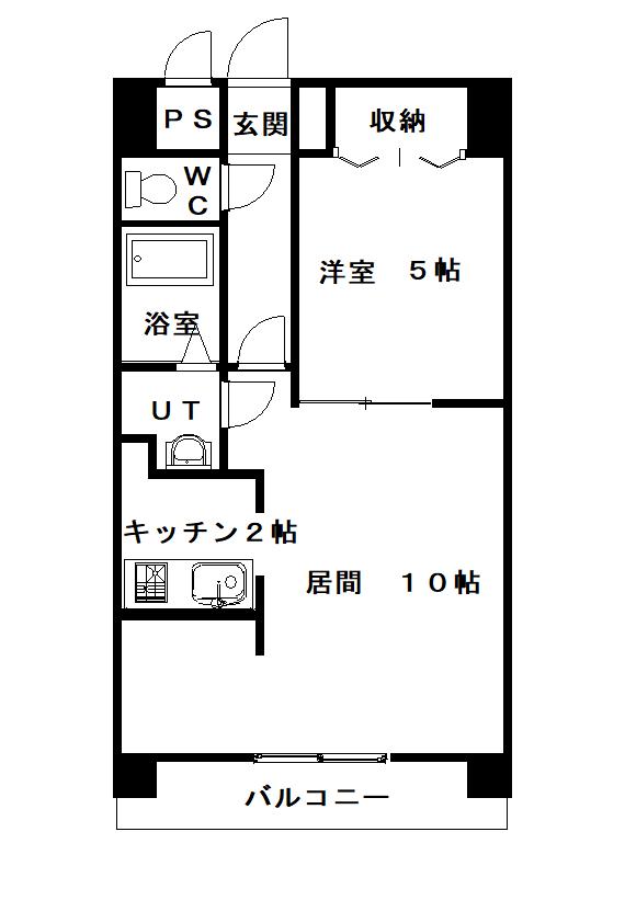 ノルテ6条通(1LDK/3階)の間取り写真