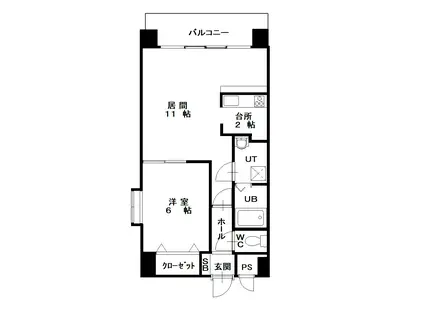 ノルテ3条通(1LDK/10階)の間取り写真