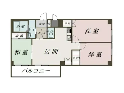 エンドレス26(3LDK/10階)の間取り写真