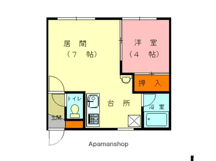 ティエラ(1LDK/1階)の間取り写真