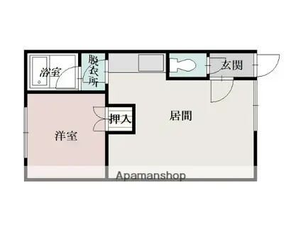 ミドリコーポ(1LDK/1階)の間取り写真