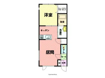 MINAJU(1LDK/1階)の間取り写真