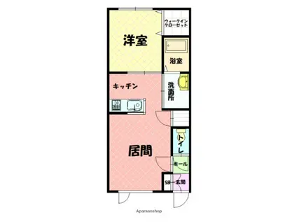 MINAJU(1LDK/2階)の間取り写真