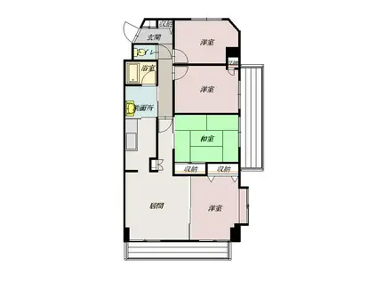 オークヒルズ2.6(4LDK/5階)の間取り写真