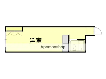 ラシアール2条通(ワンルーム/2階)の間取り写真