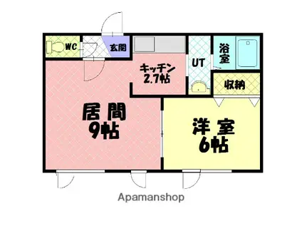エコワンN11(1LDK/3階)の間取り写真