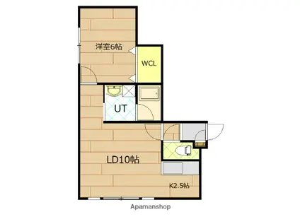 レジーナ(1LDK/2階)の間取り写真
