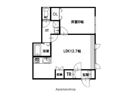 メゾン・ド・CHIBIRU(1LDK/2階)の間取り写真