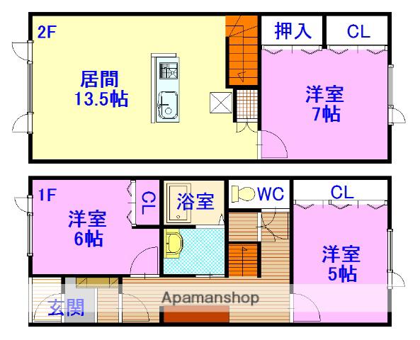 MAISON TANIGUCHI(3LDK/1階)の間取り写真